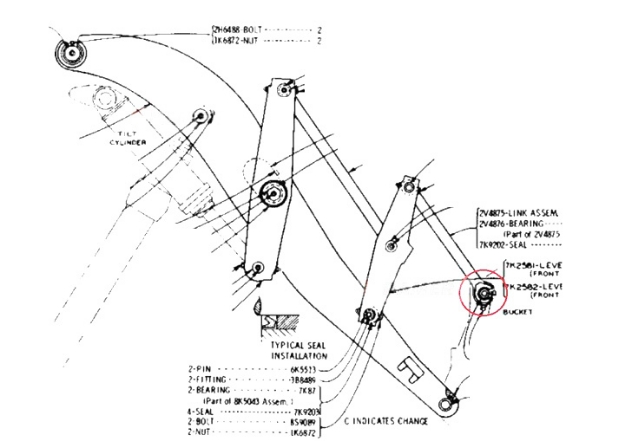 Bushing for CAT 325 330 2V4876