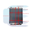 Radiatorius skirtas HYUNDAI R200 R210 11N6-43021 11N643021