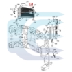 Door Lock +2 Keys for CASE CX130 CX145 CX160 CX210 CX235 KHN24510 duru rankena su spyna