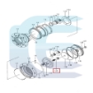Shaft 1013 L89 for HITACHI EX30 EX35 0750110 Velenėlis 1013 L89 for HITACHI EX30 EX35 0750110