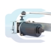 Wiper Motor for HYUNDAI R1200 R125 R140 21Q6-31201 21Q631201 Valytuvo mechanizmas