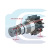 Pinion Shaft 14ET36ES340L for JCB JS200 JS210 JS235 05/903869 Posūkio reduktoriaus dantratis