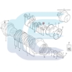 Shaft Gear for VOLVO EC27 ECR28 VOE15092648 15092648 velenėlis pavaros