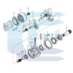 Bearing for VOLVO EC220 EC480 ECR235 EW180 VOE14558674 14558674 guolis