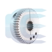 Hydraulic Pump Coupling Gear for EXTEC SANDVIK 100FLE-PA-265HUB movos centrinis dantratis