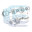 Bearing for NEW HOLLAND CASE 540 NH85 9967690 83952531 85825036 guolis