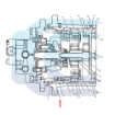 Bearing for CATERPILLAR 303 304 BD130-1SA 150-0909 1500909 0436502 K900528 GUOLIS