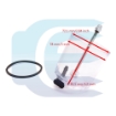 Plastic Fuel Sediment Bowl +Seals and nut for JCB 3CX 412 535-95 716-51 930-2 8015 FASTRAC 125-65 ROBOT 1105 JS130 TM270 32/904709