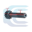 Travel Motor Gear Shaft 1416 L=103 for HITACHI ZX40 ZX50 ZX55 ZX60 09/22107 Varančiosios pavaros velenėlis